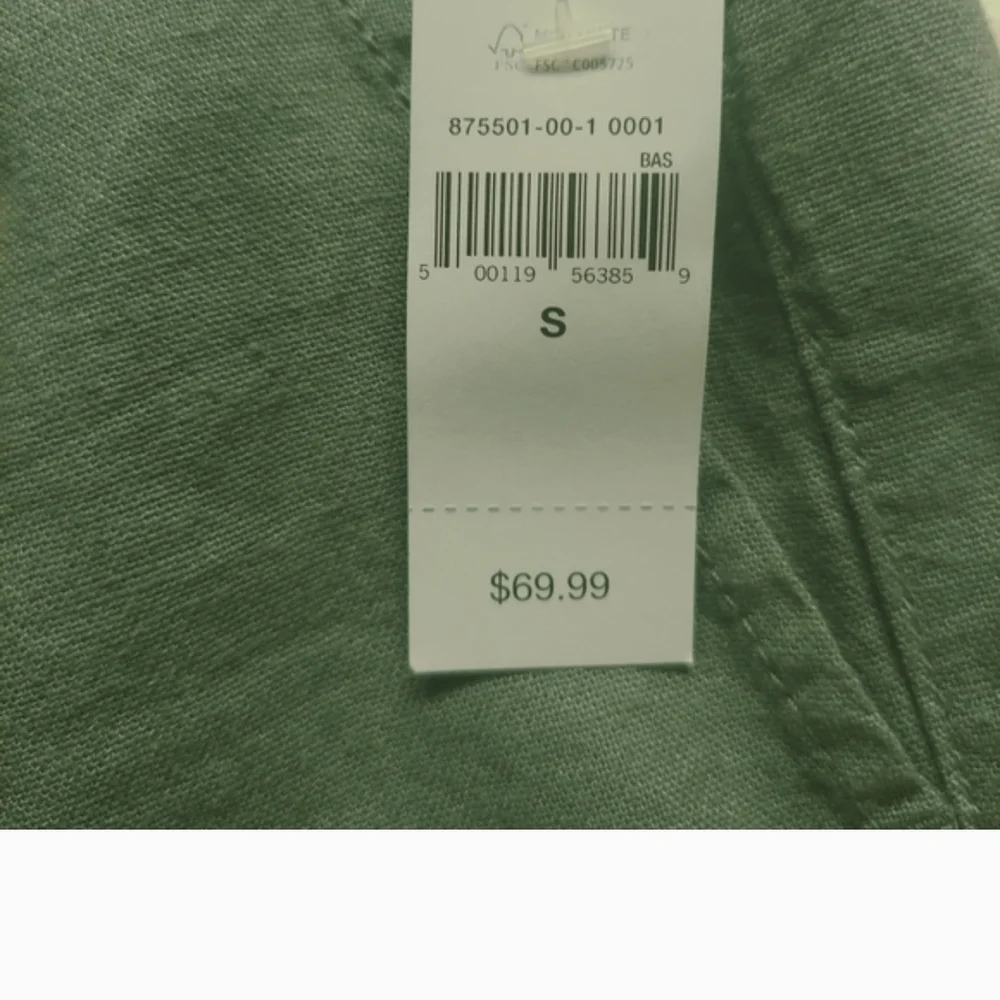 GAP Linen Blend Ankle Length Drawstring Cargo Pants ~ Size Small - Picture 3 of 7